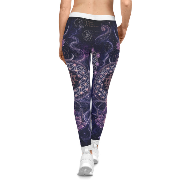 Women's Sacred Geometry Leggings — Sacred Bloom