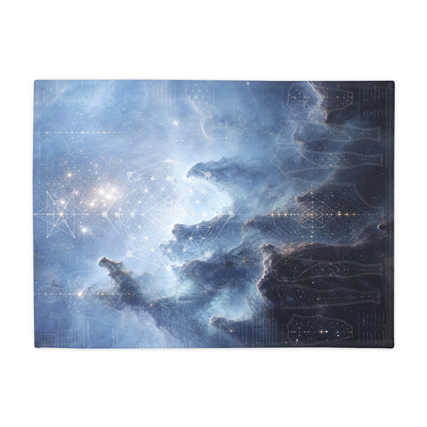 Sacred Geometry Fleece Blanket - Dumbbell Nebula