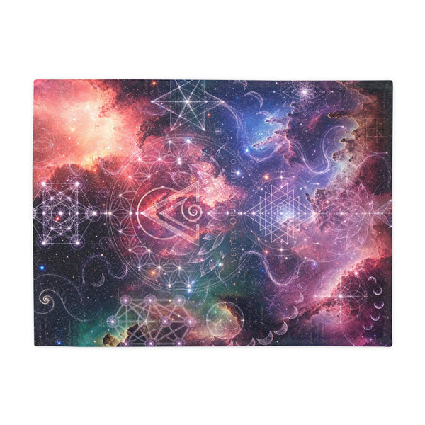 Sacred Geometry Fleece Blanket - Omega Nebula