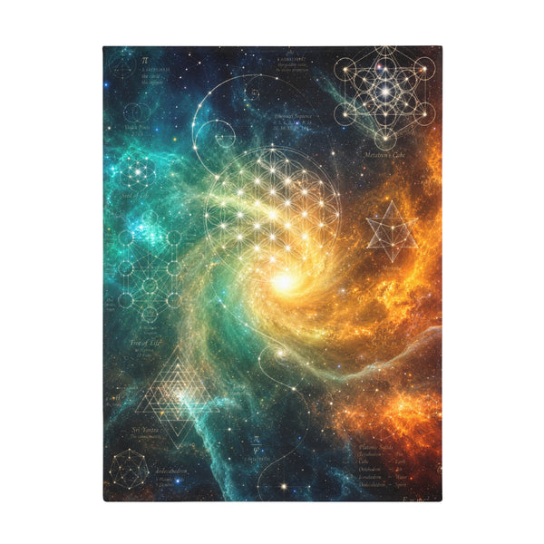Sacred Geometry Fleece Blanket - Cat's Eye Nebula