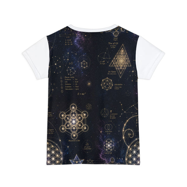 Women's Sacred Geometry Pyjama Top — Cosmic Constellation