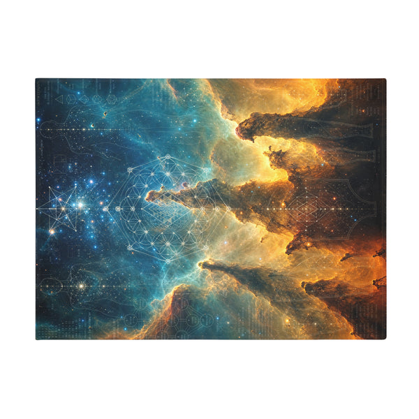 Sacred Geometry Fleece Blanket - Boomerang Nebula
