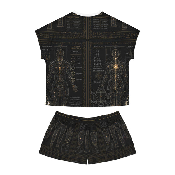 Women's Sacred Geometry Pyjama Set — Sacred Blueprint