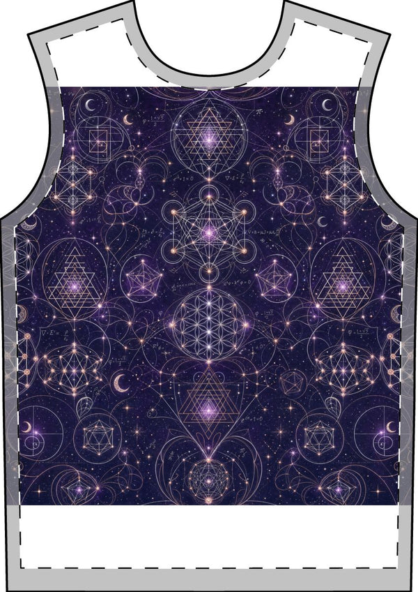 Men's Sacred Geometry Pajama Set — Celestial Weave — Back