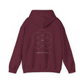 Seed of Life Hoodie — Maroon — Back Design