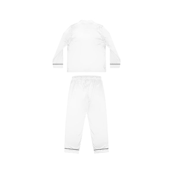 Women's Sacred Geometry Satin Pajamas — Origin Universe — Front