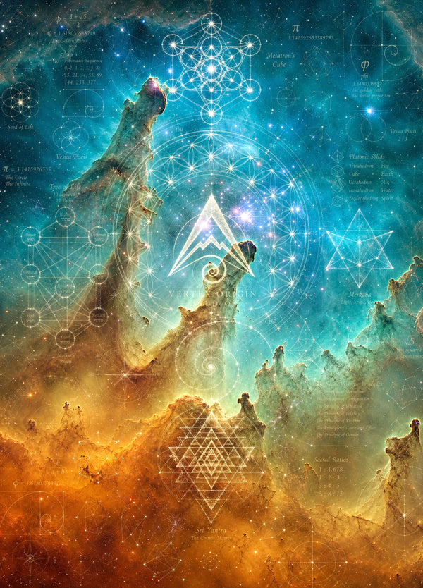 Sacred Geometry Blanket — Cosmic Blueprint — Summer