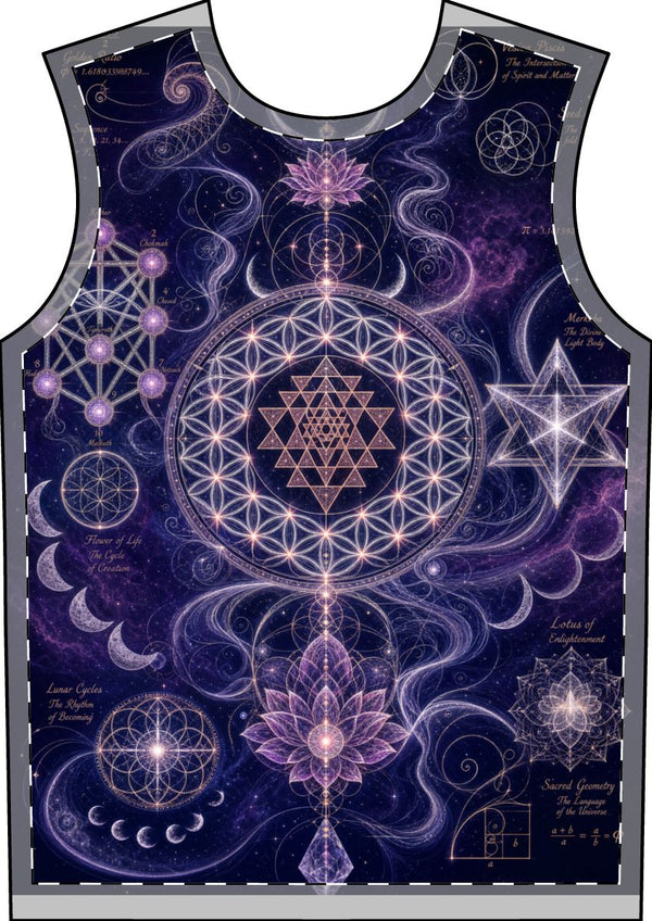 Men's Sacred Geometry Pajama Set — Sacred Feminine — Back