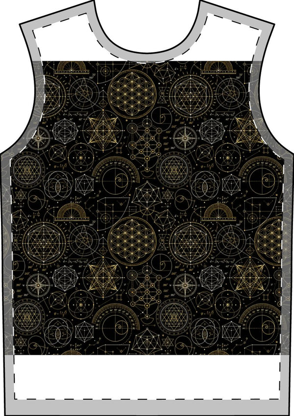 Men's Sacred Geometry Pajama Set — Cosmic Blueprint — Front