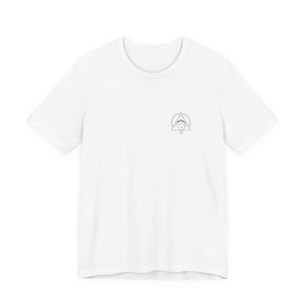 Aligned Tee — White — Front