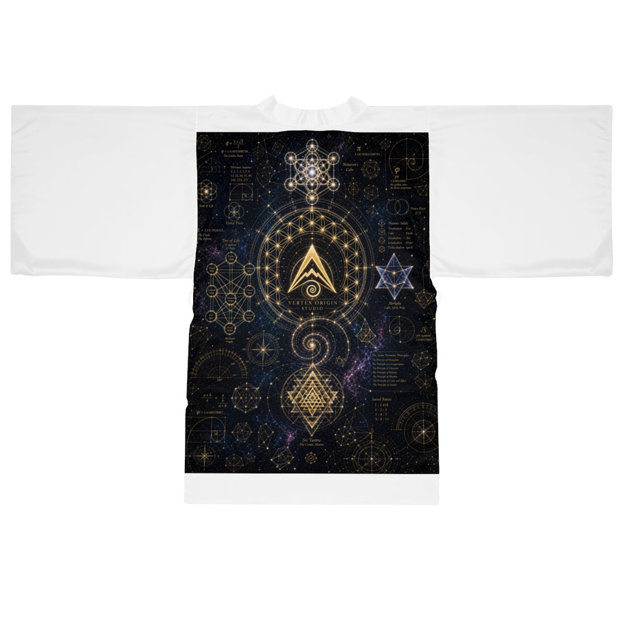 Sacred Geometry Kimono Robe — Origin Universe — Front