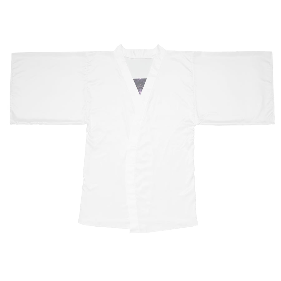 Sacred Geometry Kimono Robe — Celestial Weave — Back