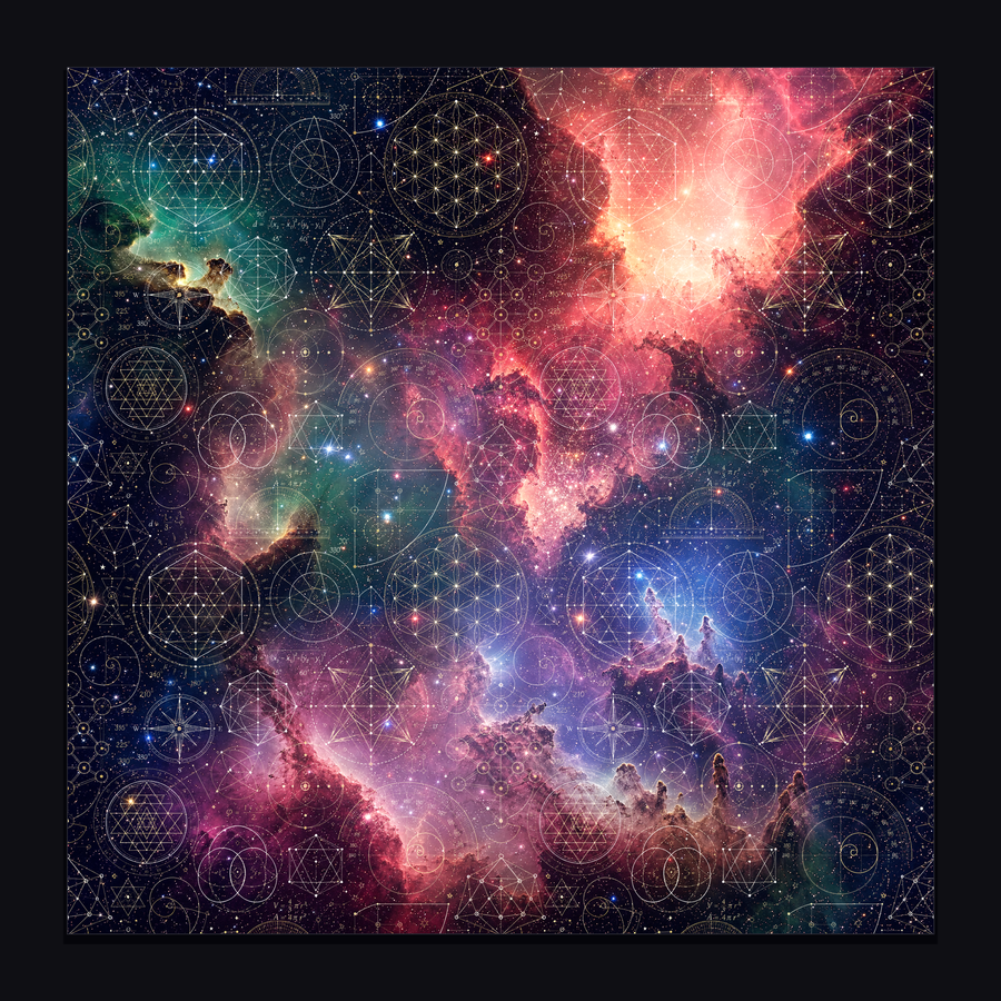 Sacred Geometry Throw Pillow Case — Origin Universe