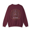 Aligned Crewneck — Maroon — Back Design