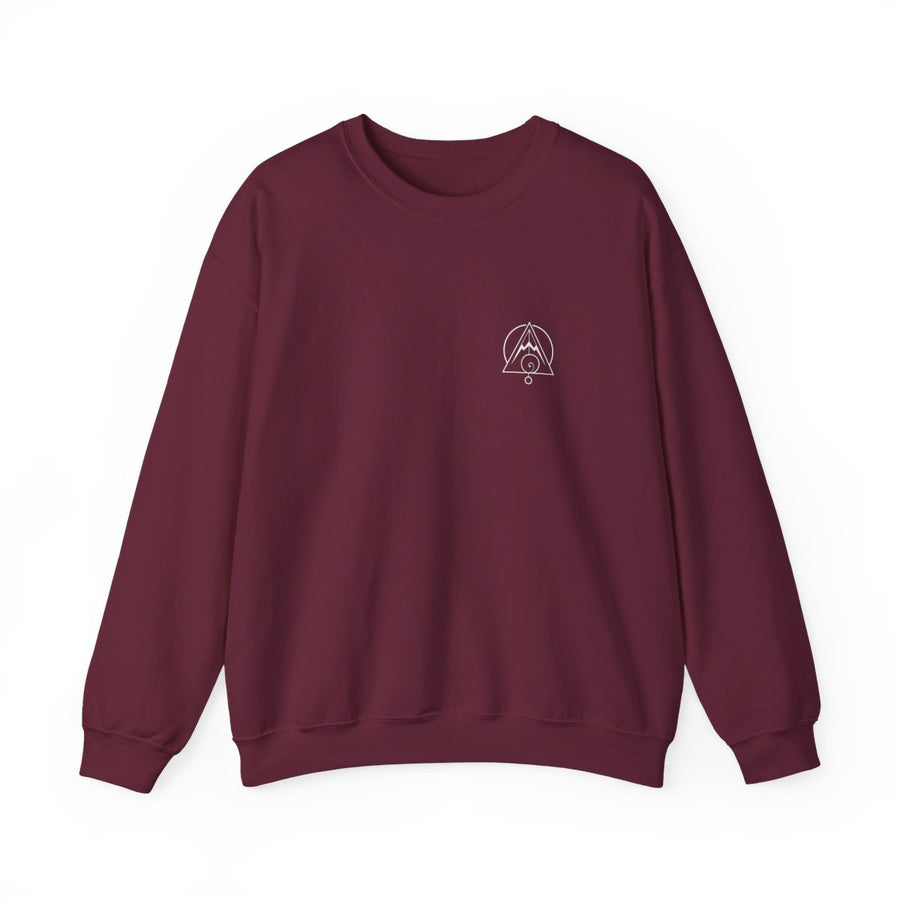 Aligned Crewneck — Maroon — Front