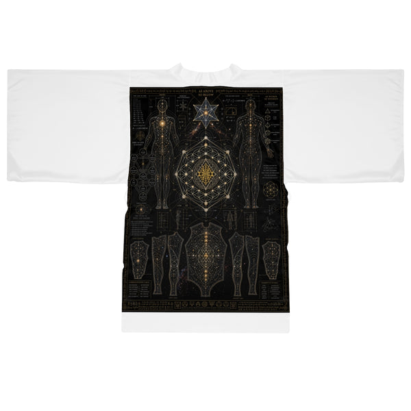 Sacred Geometry Kimono Robe — Sacred Blueprint — Front