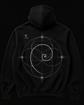 Fibonacci Hoodie Back — Vertex Origin Studio