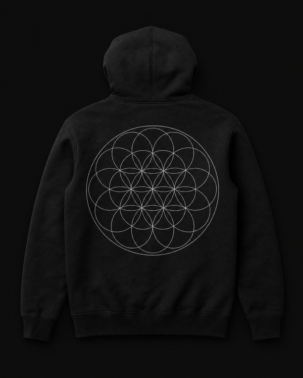 Flower of Life Crewneck Back — Vertex Origin Studio