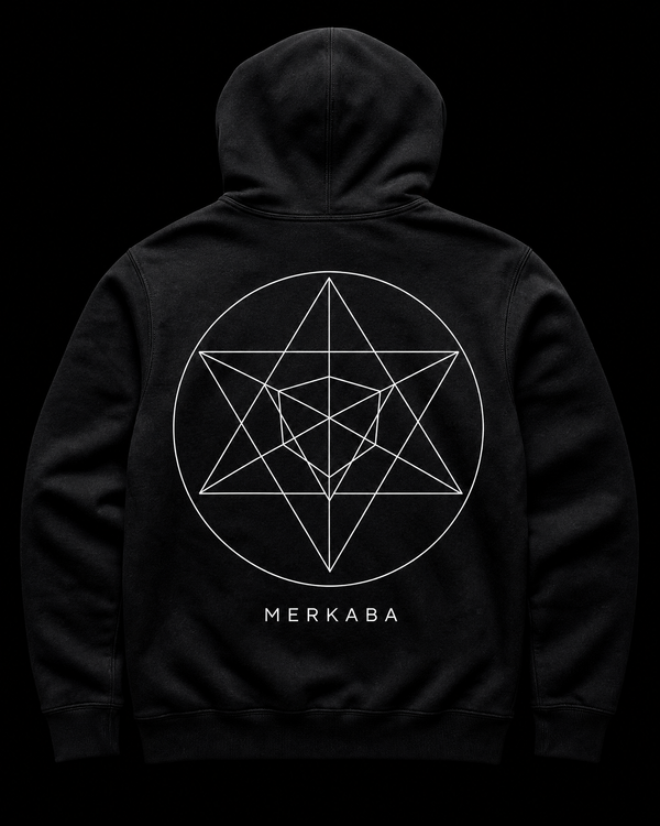 Merkaba Crewneck Back — Vertex Origin Studio