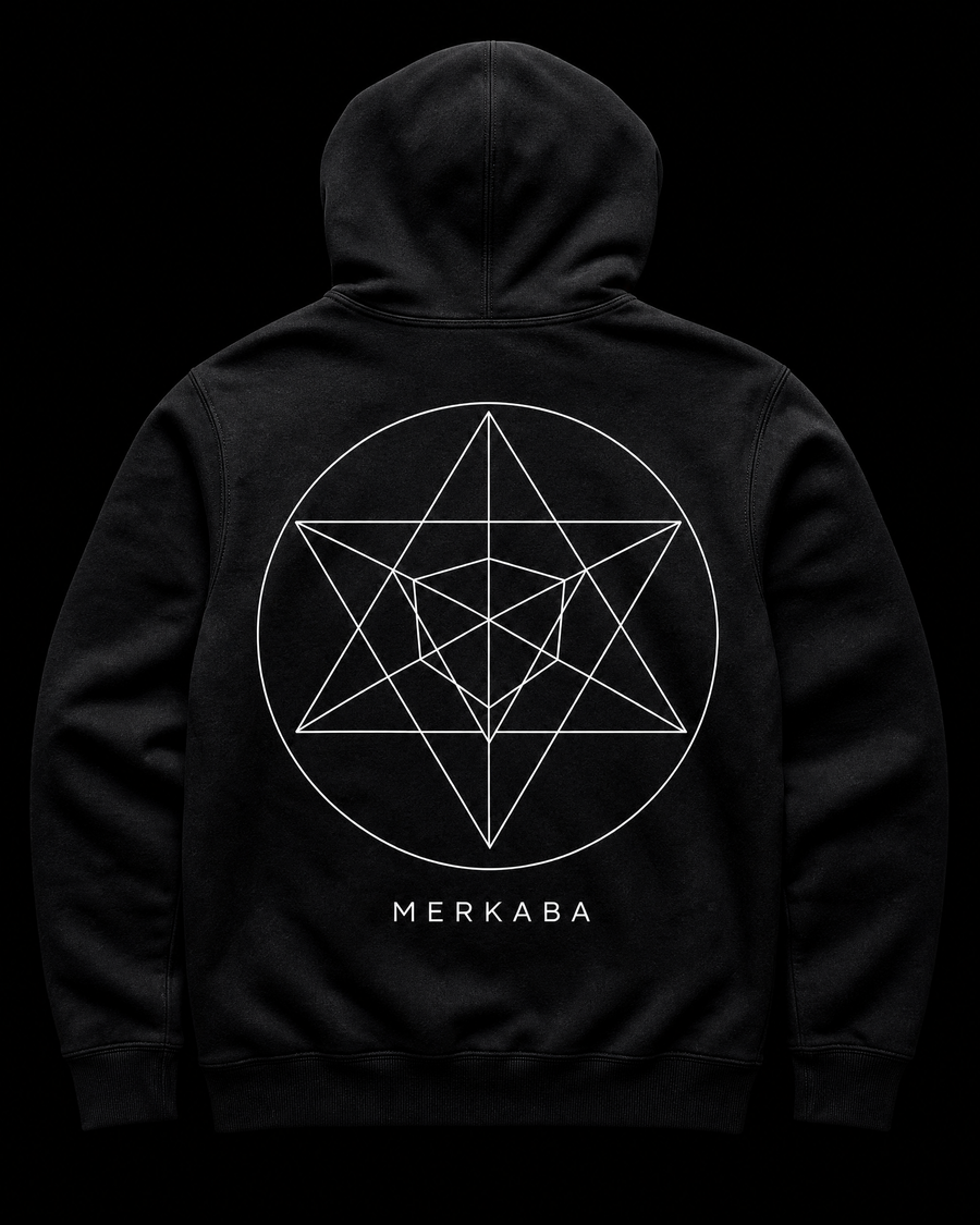 Merkaba Crewneck Back — Vertex Origin Studio