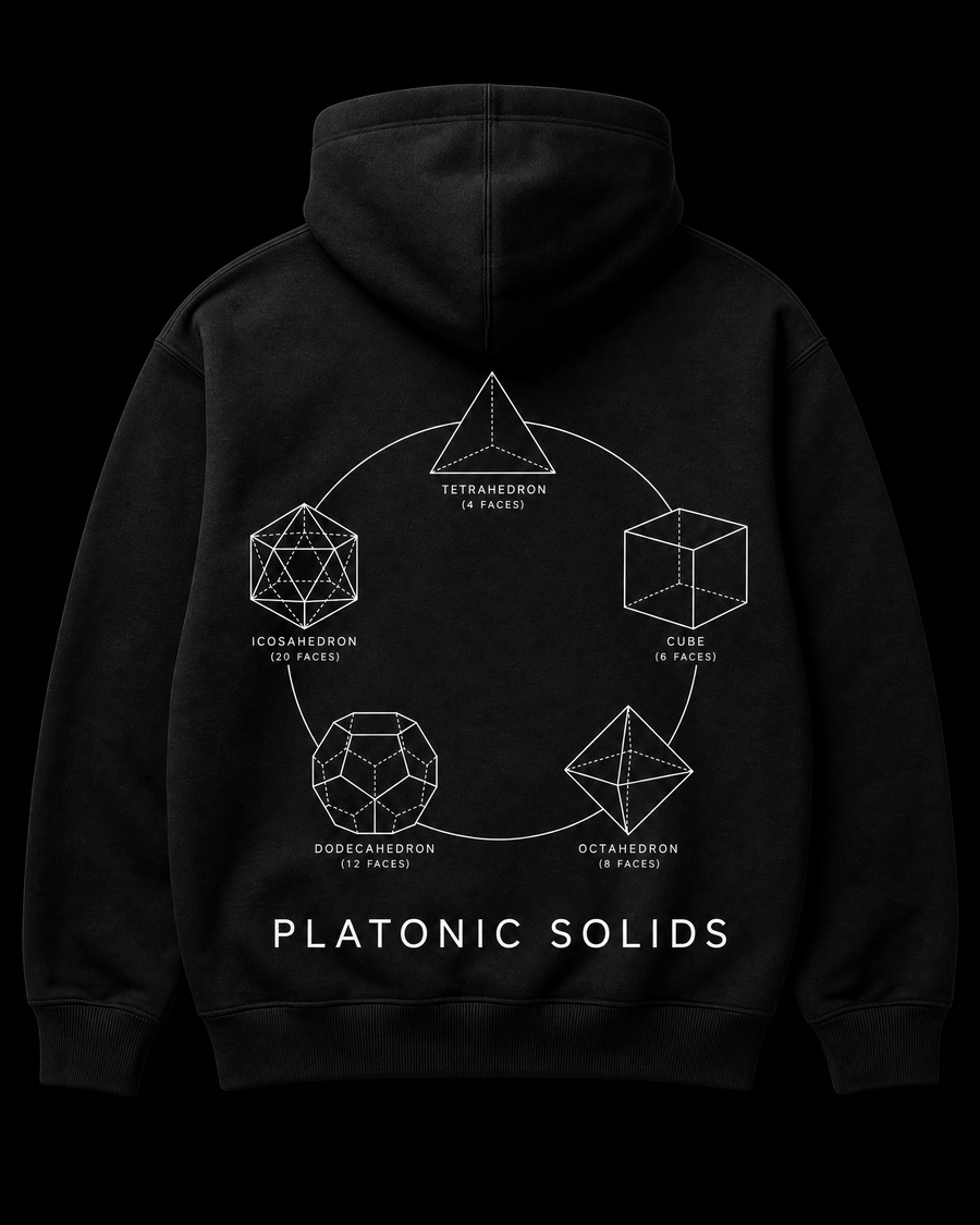 Platonic Solids Crewneck Back — Vertex Origin Studio