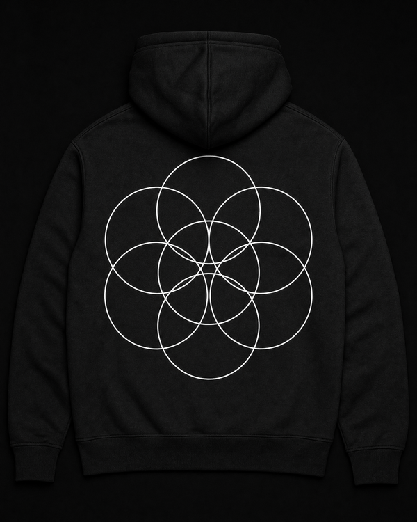 Seed of Life Crewneck Back — Vertex Origin Studio