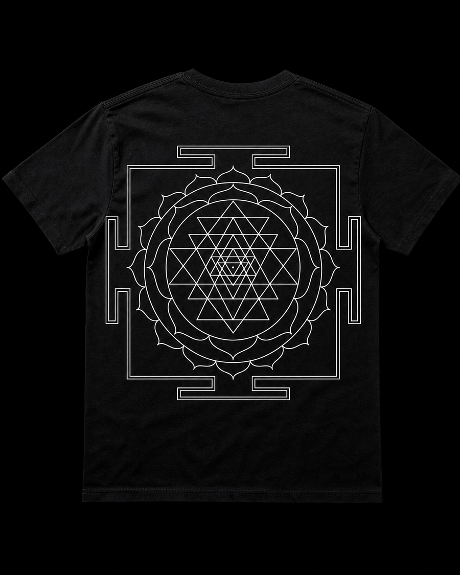 Sri Yantra Tee Back — Vertex Origin Studio
