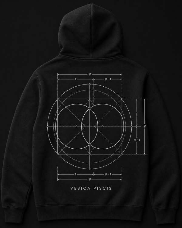 Vesica Piscis Crewneck Back — Vertex Origin Studio
