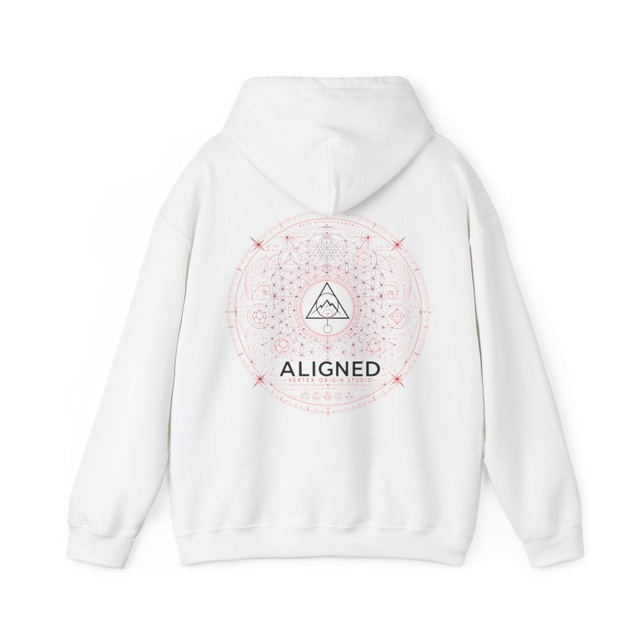 Aligned Crewneck — White — Back Design