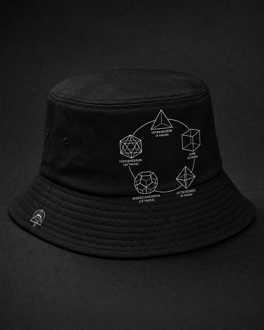 Platonic Solids Bucket Hat — Vertex Origin Studio