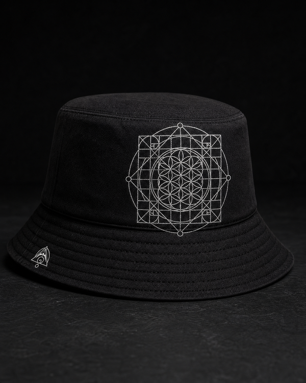 Sacred Grid Bucket Hat — Vertex Origin Studio