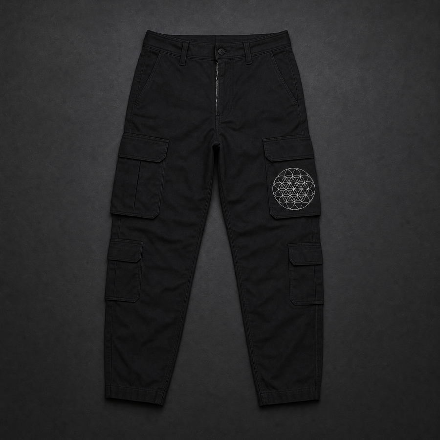 Flower of Life Cargo Pants Front
