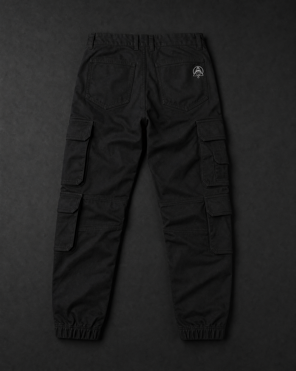 Platonic Solids Cargo Pants Back — Vertex Origin Studio