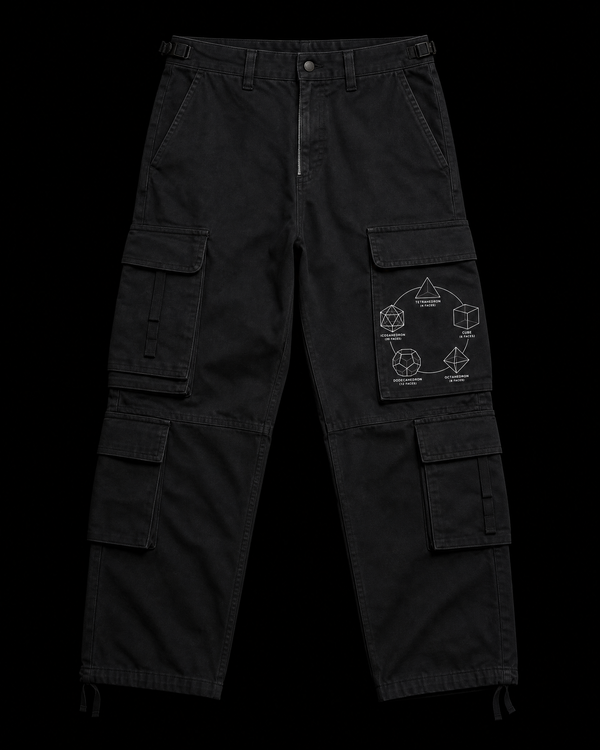 Platonic Solids Cargo Pants — Vertex Origin Studio
