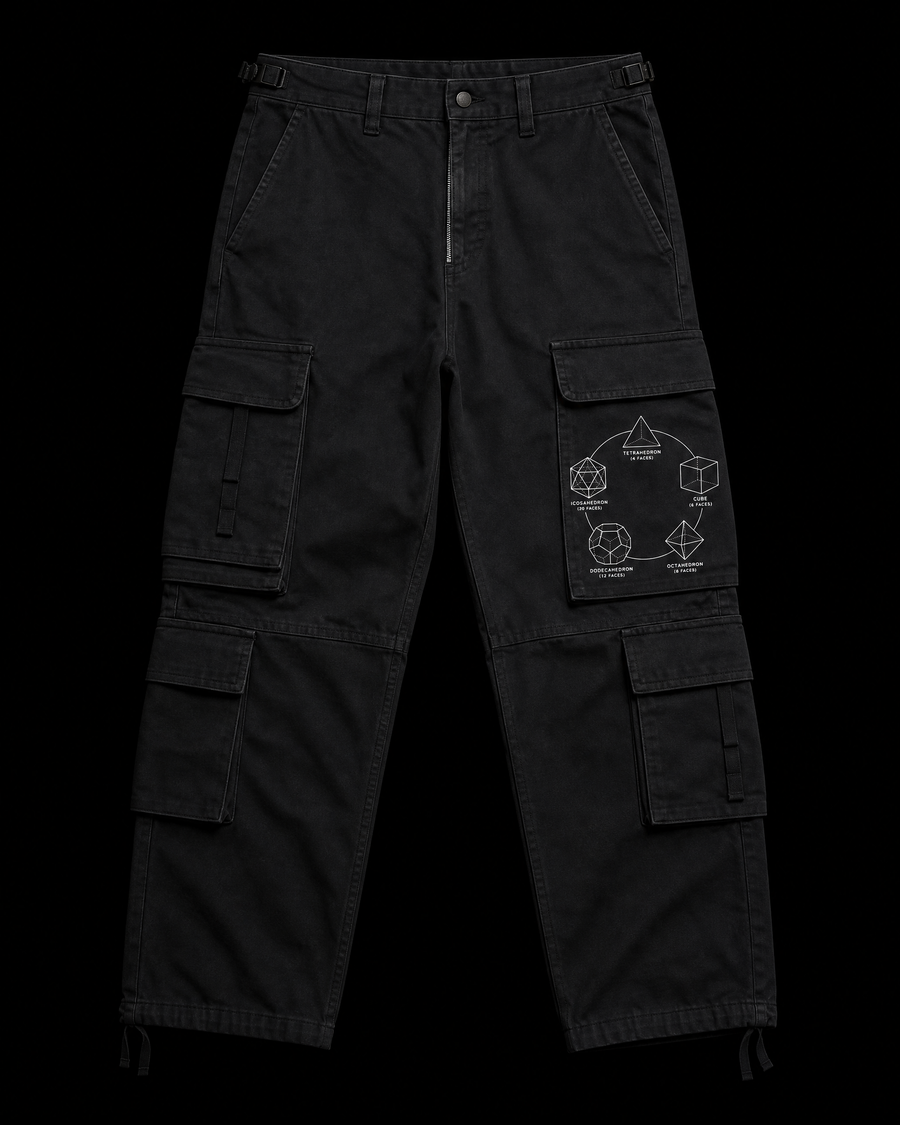 Platonic Solids Cargo Pants — Vertex Origin Studio