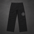 Sri Yantra Straight-Leg Cargo Pants Front