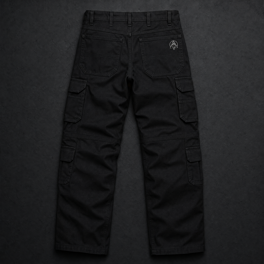 Origin Work Cargo Pants Back — Vertex Origin Studio