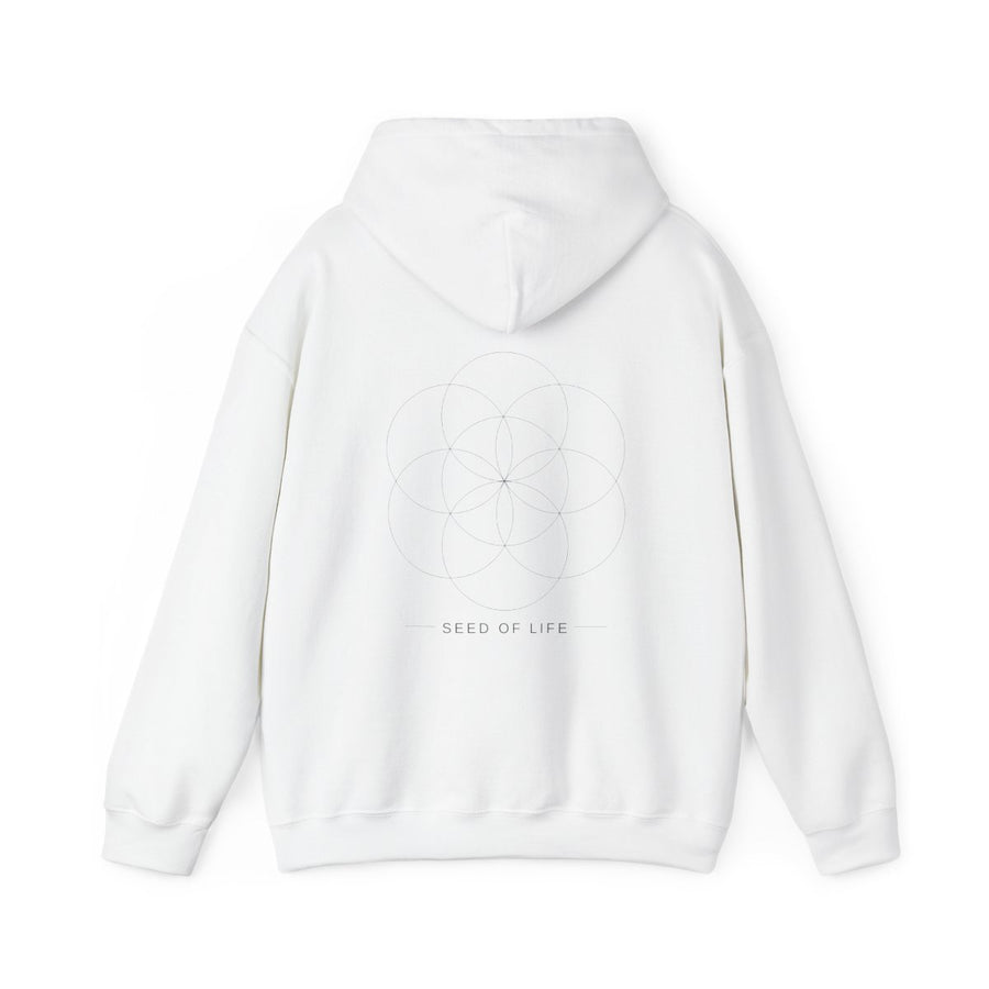 Seed of Life Hoodie — White — Back Design