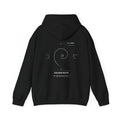 Fibonacci Spiral Hoodie — Black — Back Design