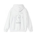 Fibonacci Spiral Hoodie — White — Back Design