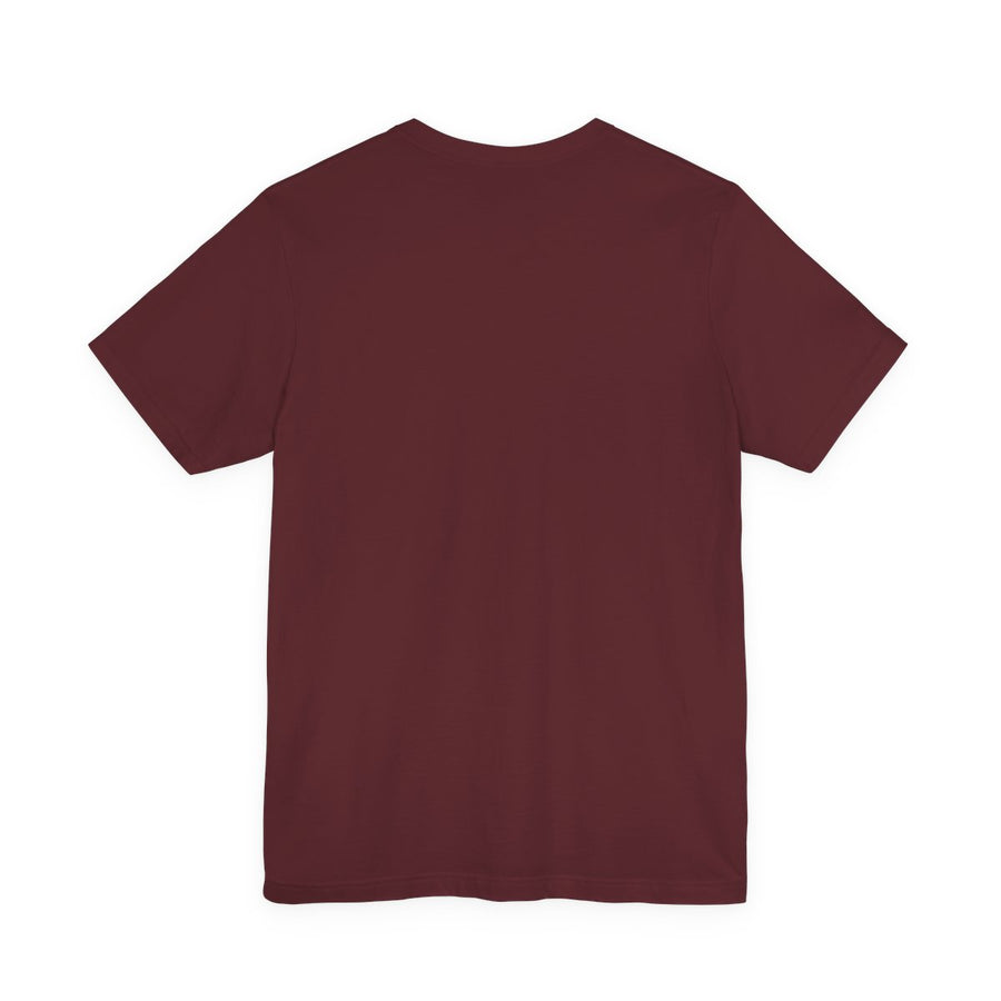 Fibonacci Spiral Tee — Maroon — Back Design