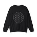 Flower of Life Crewneck — Black — Back Design