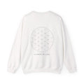 Flower of Life Crewneck — White — Back Design