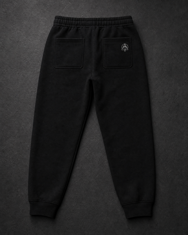 Platonic Solids Jogger Pants Back — Vertex Origin Studio