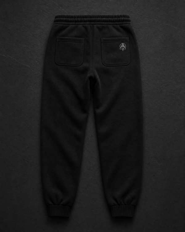 Vesica Piscis Jogger Pants Back — Vertex Origin Studio