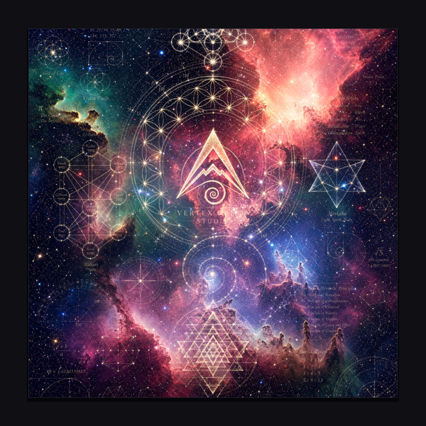 Sacred Geometry Throw Pillow Case — Cosmic Blueprint
