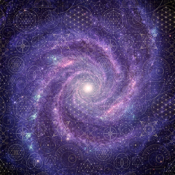 Sacred Geometry Throw Pillow Case — Origin Universe — Spring