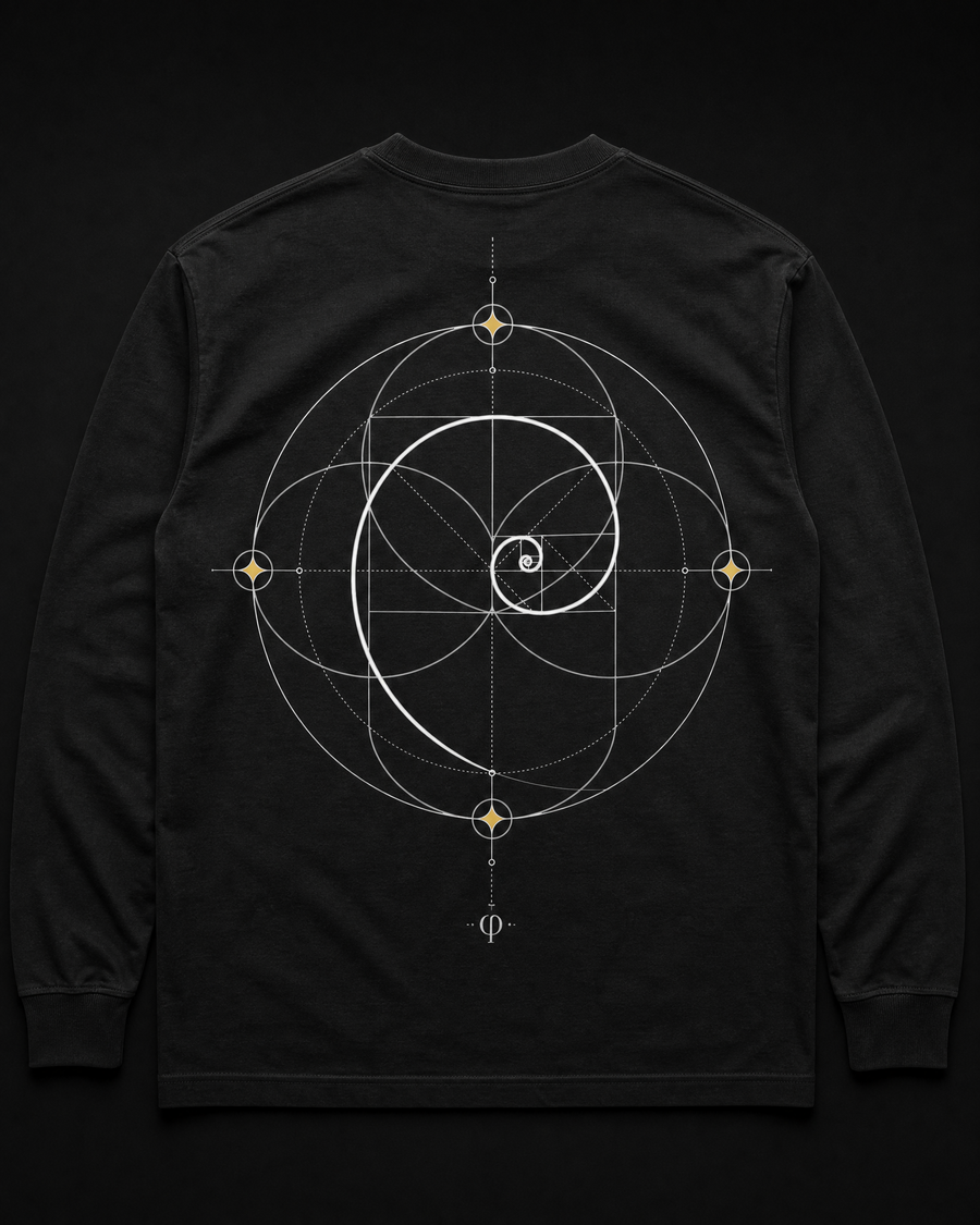 Fibonacci Long Sleeve Back — Vertex Origin Studio