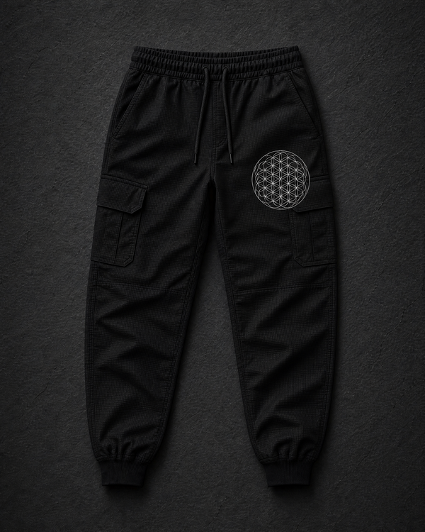 Flower of Life Work Jogger Pants — Vertex Origin Studio