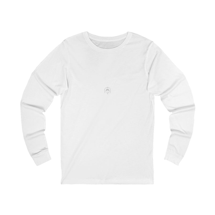 Aligned Long Sleeve — White (Circle) — Front